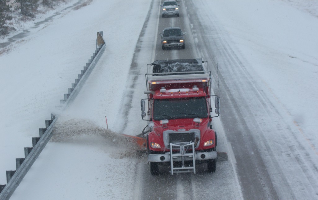Truck Snow Plowing